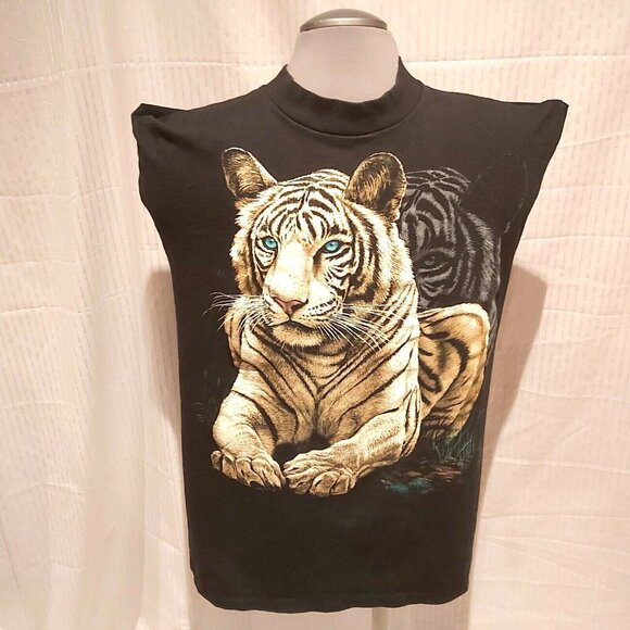 Power Pro Oneita Cliff Bonamie Silkmasters Tiger Short Sleeve Shirt LARGE-VTG - Picture 4 of 10